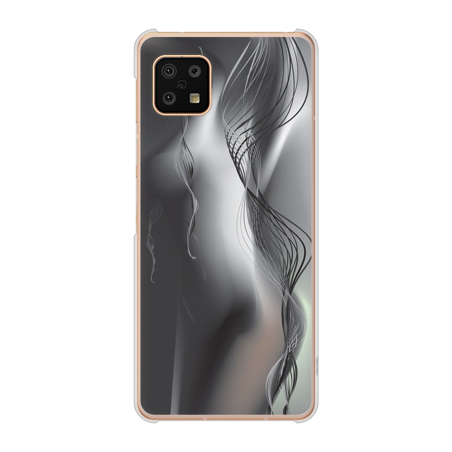 AQUOS sense6 SH-54B docomo 高画質仕上げ 背面印刷 ハードケース 【566 ボディウォール】