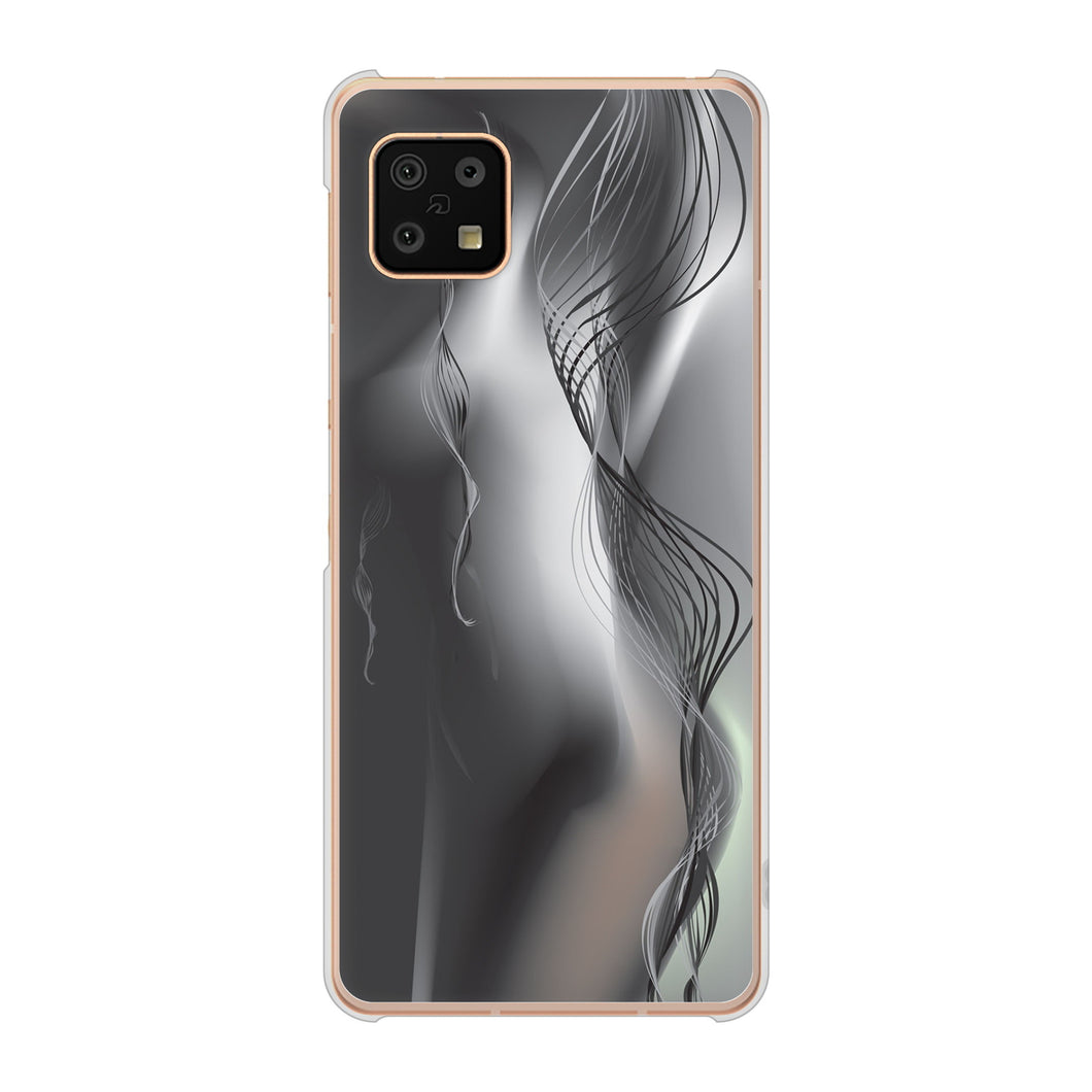 AQUOS sense6 SH-54B docomo 高画質仕上げ 背面印刷 ハードケース 【566 ボディウォール】