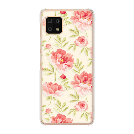 AQUOS sense6 SH-54B docomo 高画質仕上げ 背面印刷 ハードケース 北欧の小花