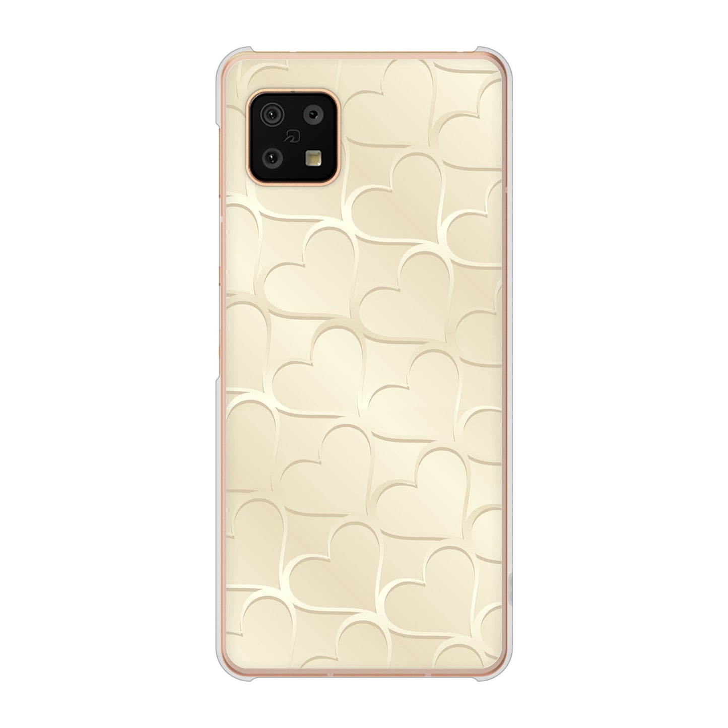 AQUOS sense6 SH-54B docomo 高画質仕上げ 背面印刷 ハードケース かくれハート