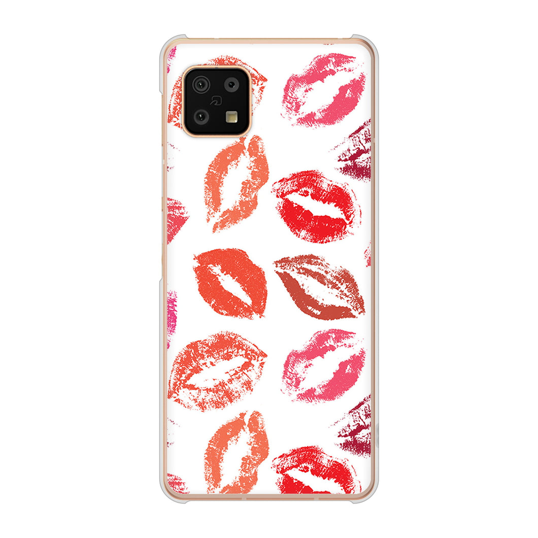 AQUOS sense6 SH-54B docomo 高画質仕上げ 背面印刷 ハードケース 【734 キスkissキス】
