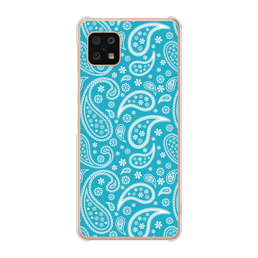 AQUOS sense6 SH-54B docomo 高画質仕上げ 背面印刷 ハードケース ペイズリー
