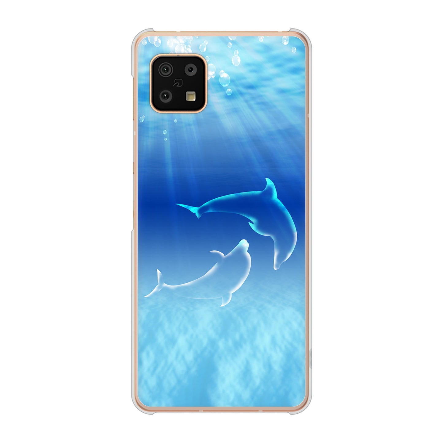 AQUOS sense6 SH-54B docomo 高画質仕上げ 背面印刷 ハードケース 海の守り神