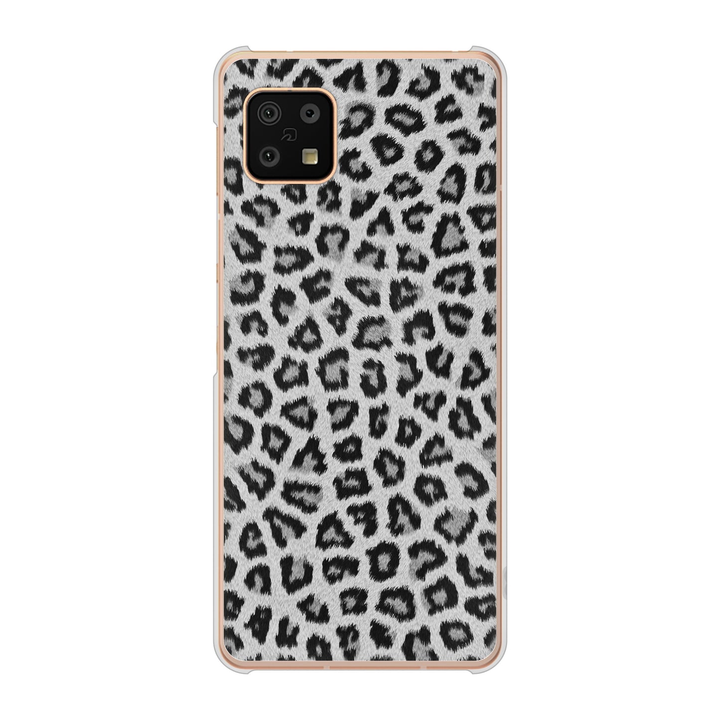 AQUOS sense6 SH-54B docomo 高画質仕上げ 背面印刷 ハードケース ヒョウ柄ベーシックS