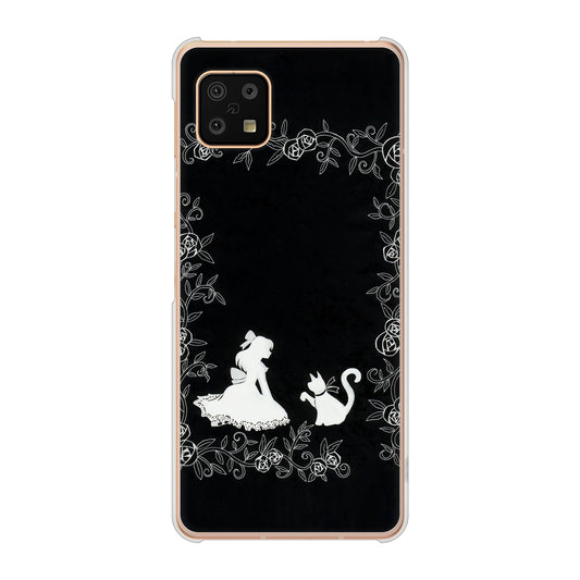 AQUOS sense6 SH-54B docomo 高画質仕上げ 背面印刷 ハードケース お姫様とネコ