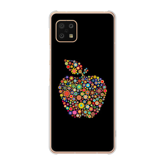 AQUOS sense6 SH-54B docomo 高画質仕上げ 背面印刷 ハードケース 【1195 カラフルアップル】