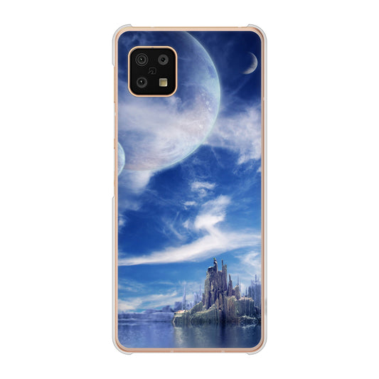 AQUOS sense6 SH-54B docomo 高画質仕上げ 背面印刷 ハードケース 【1270 広がる宇宙】