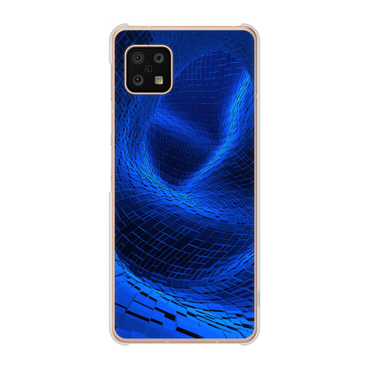 AQUOS sense6 SH-54B docomo 高画質仕上げ 背面印刷 ハードケース 【1302 ワープブルー】