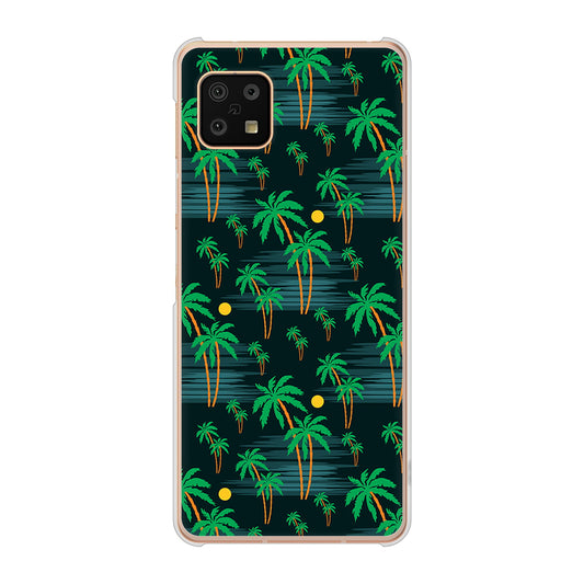 AQUOS sense6 SH-54B docomo 高画質仕上げ 背面印刷 ハードケース 【1315 月夜とヤシ】