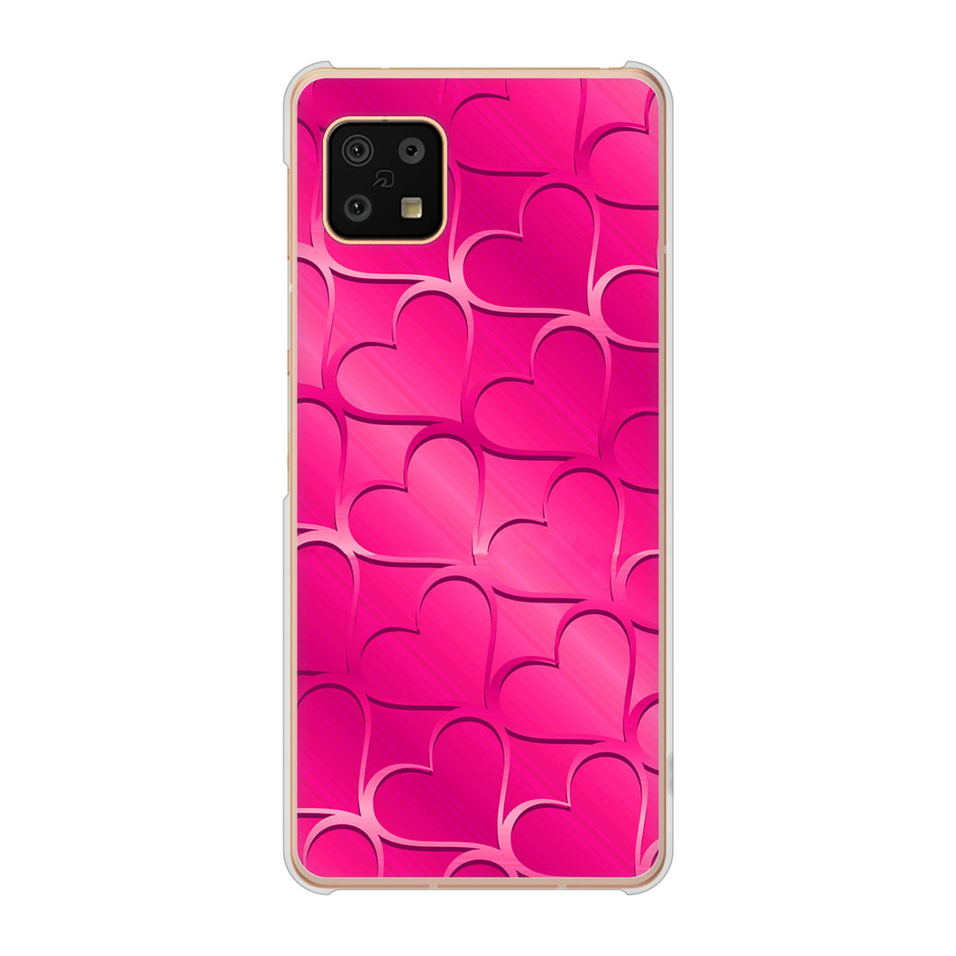AQUOS sense6 SH-54B docomo 高画質仕上げ 背面印刷 ハードケース かくれハート