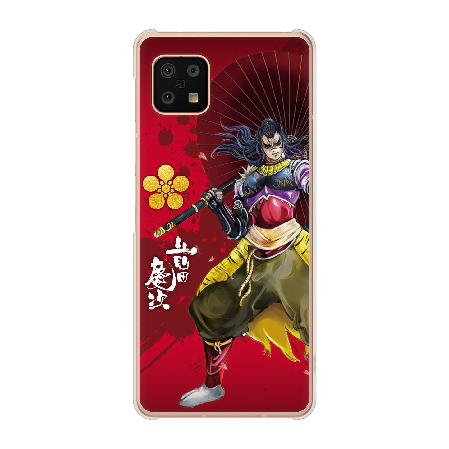 AQUOS sense6 SH-54B docomo 高画質仕上げ 背面印刷 ハードケース 家紋