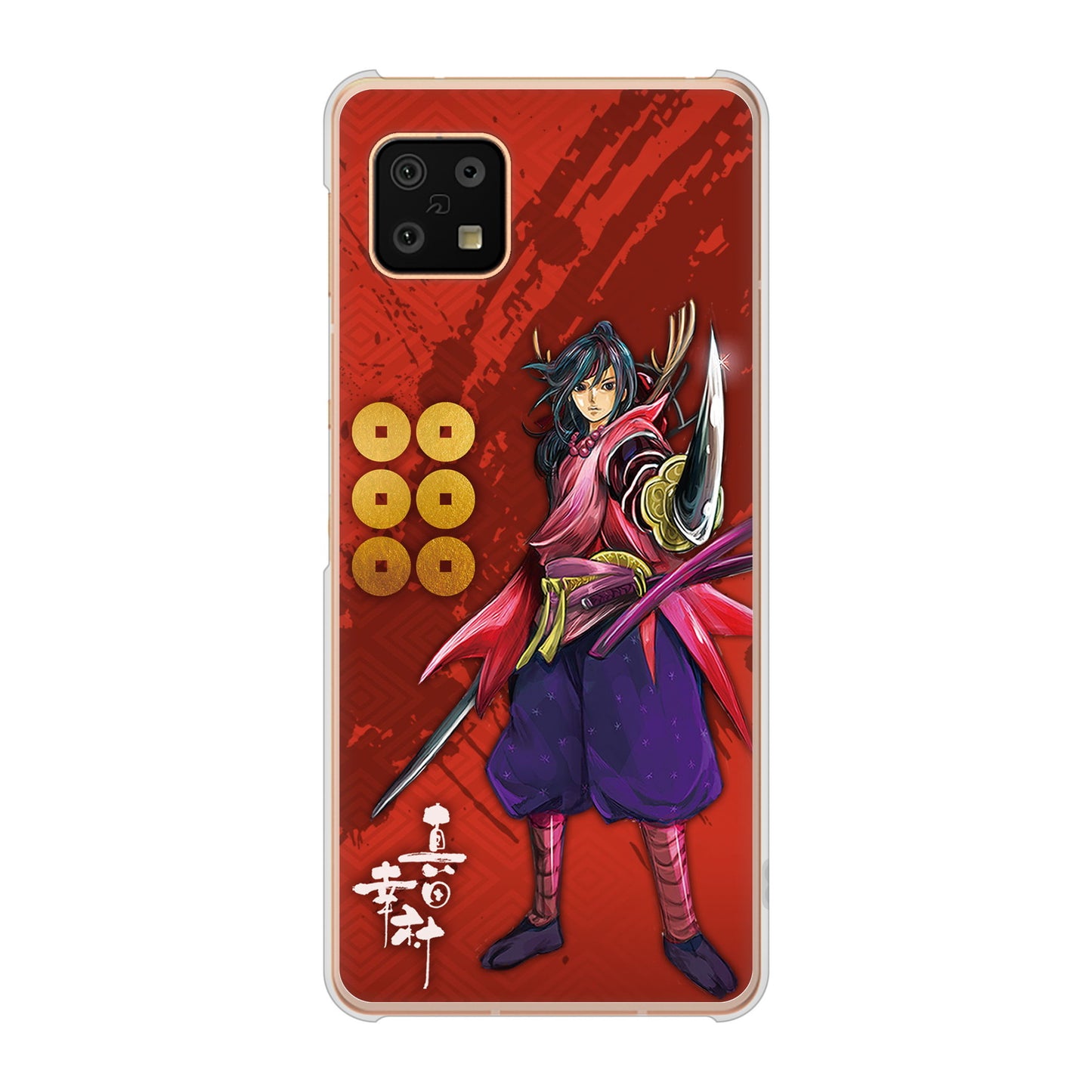 AQUOS sense6 SH-54B docomo 高画質仕上げ 背面印刷 ハードケース 家紋