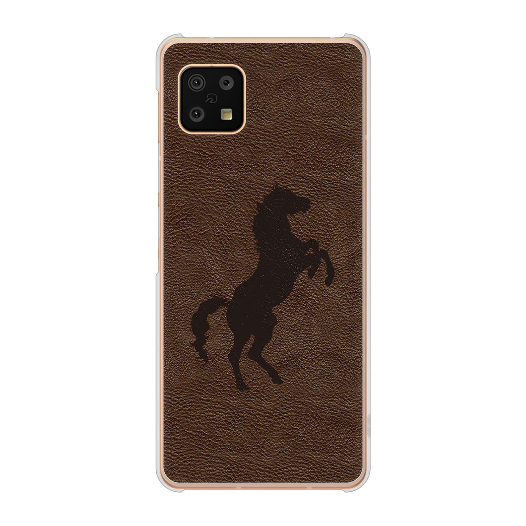 AQUOS sense6 SH-54B docomo 高画質仕上げ 背面印刷 ハードケース レザー風