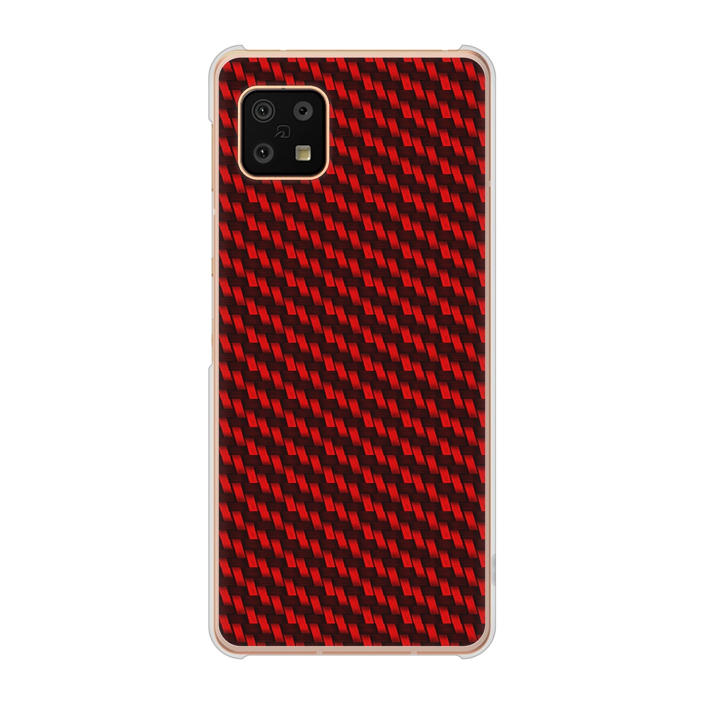 AQUOS sense6 SH-54B docomo 高画質仕上げ 背面印刷 ハードケース カーボン