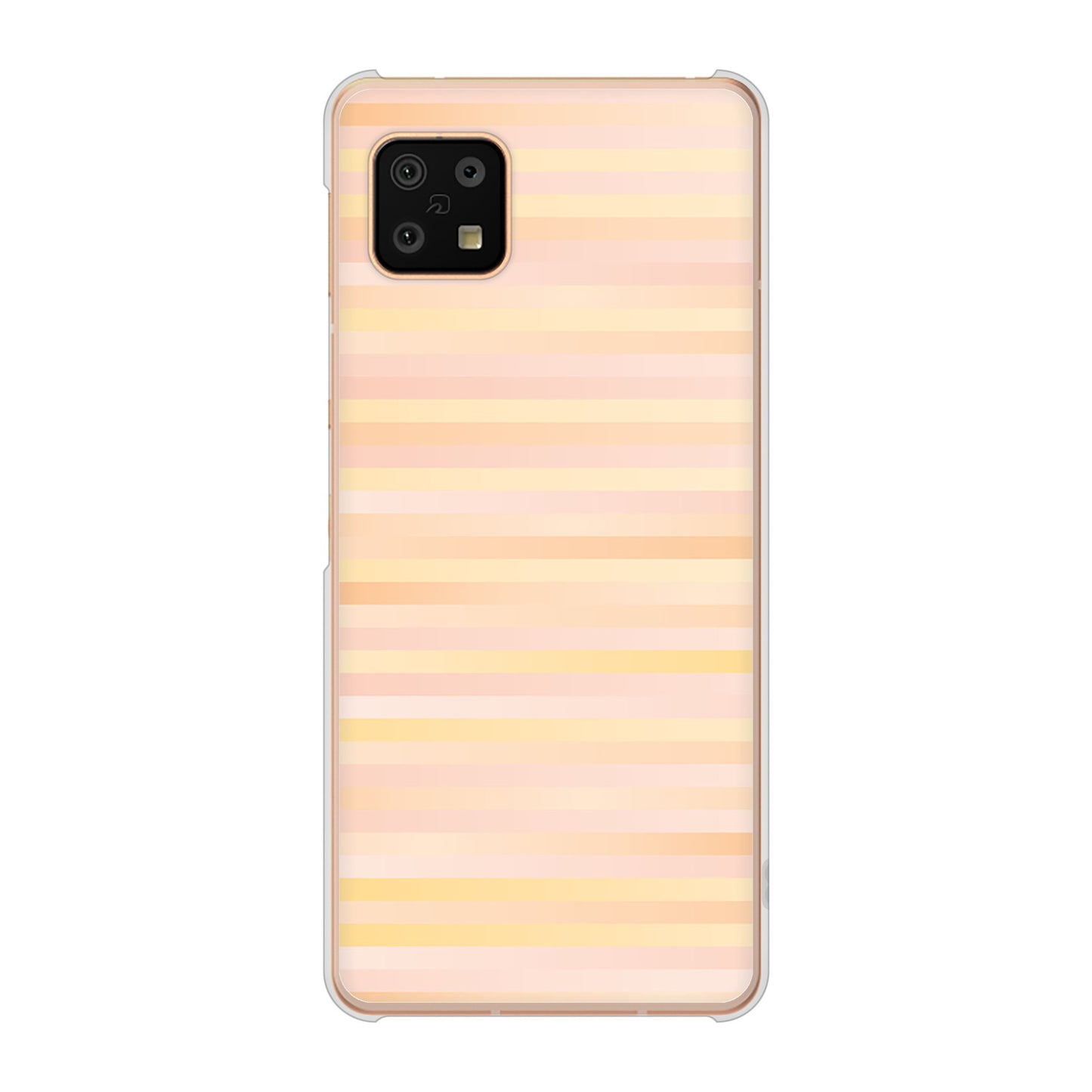AQUOS sense6 SH-54B docomo 高画質仕上げ 背面印刷 ハードケース グラデーションボーダー