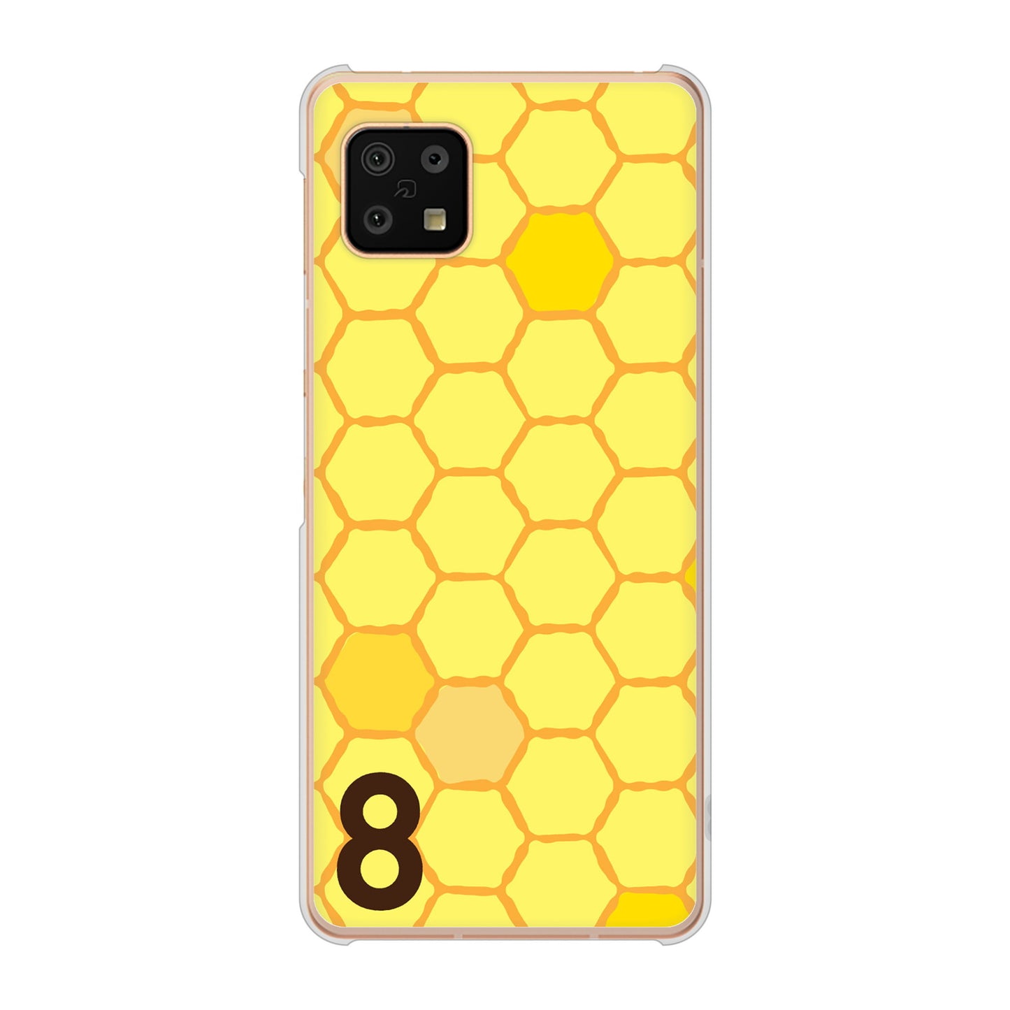 AQUOS sense6 SH-54B docomo 高画質仕上げ 背面印刷 ハードケース 【IB913 はちの巣】