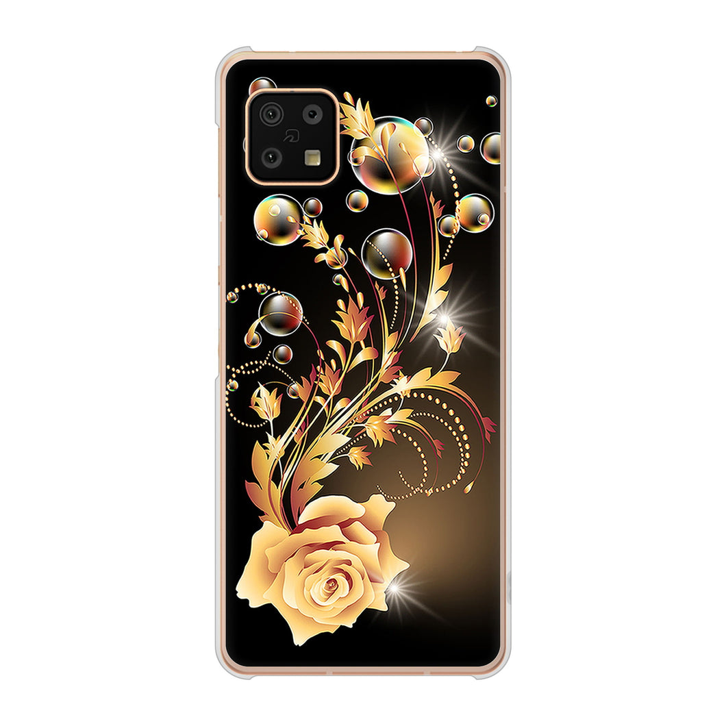AQUOS sense6 SH-54B docomo 高画質仕上げ 背面印刷 ハードケース ロマンチックなバラ