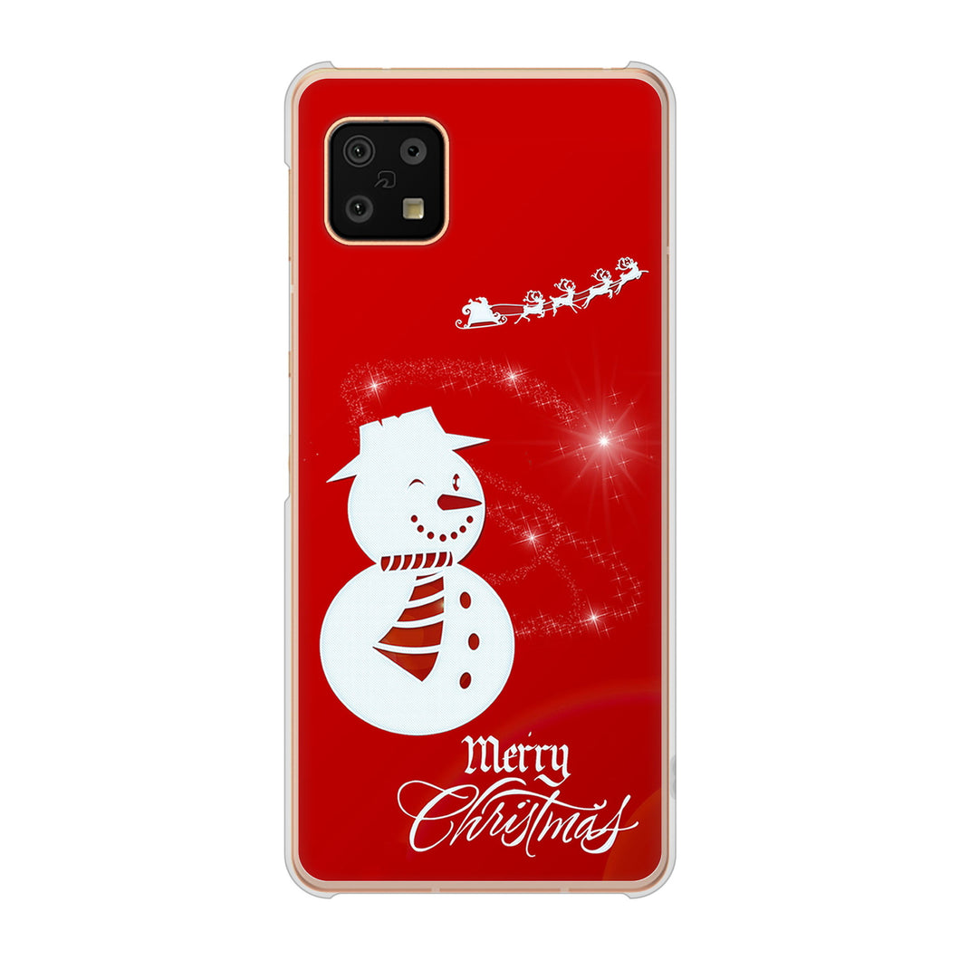 AQUOS sense6 SH-54B docomo 高画質仕上げ 背面印刷 ハードケース クリスマス