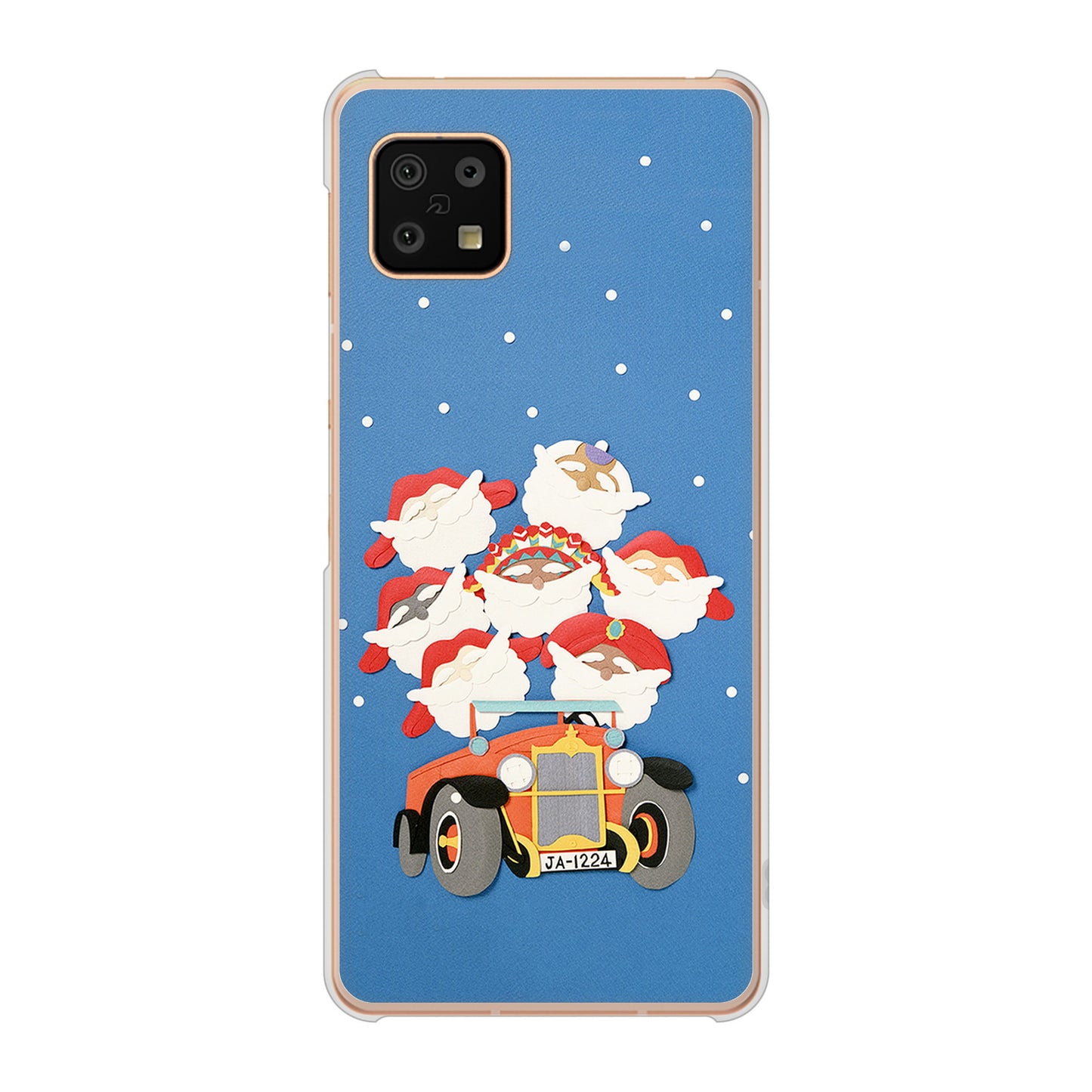AQUOS sense6 SH-54B docomo 高画質仕上げ 背面印刷 ハードケース クリスマス