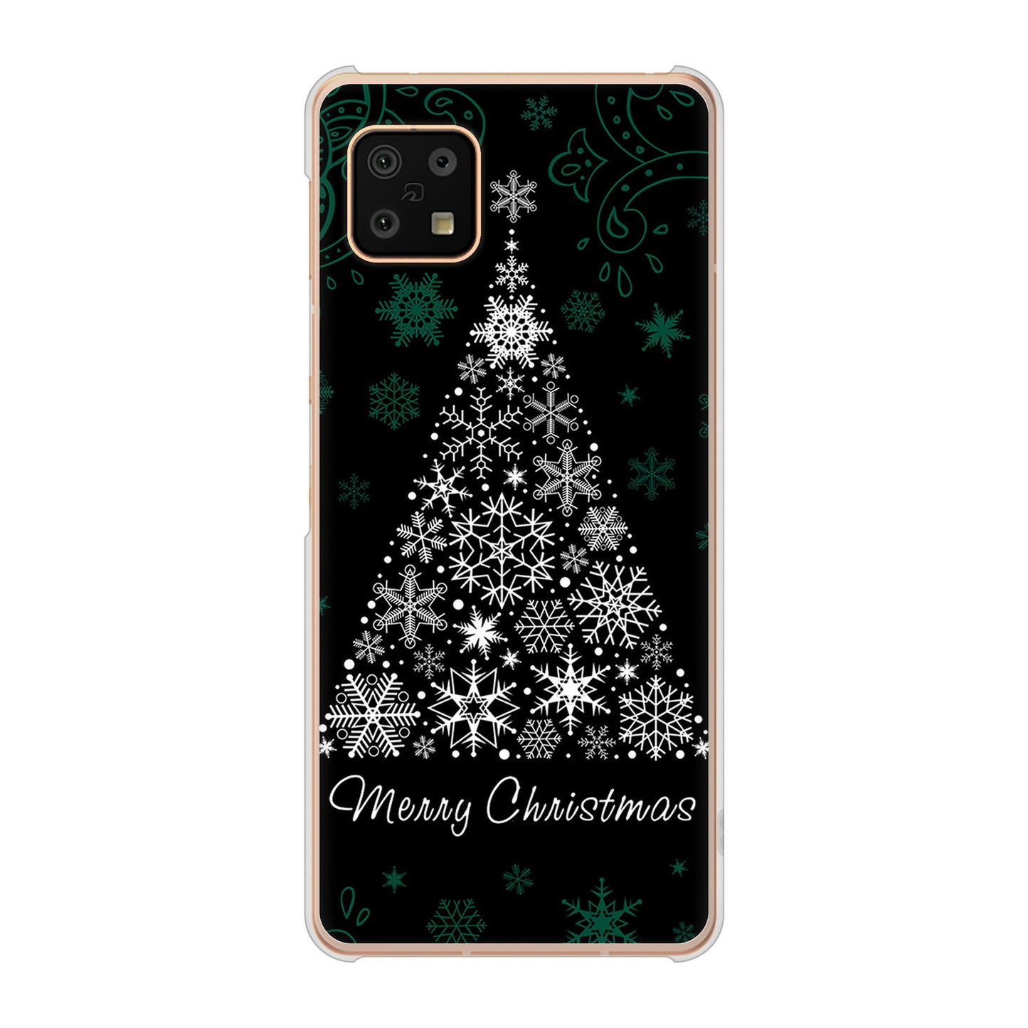 AQUOS sense6 SH-54B docomo 高画質仕上げ 背面印刷 ハードケース クリスマス