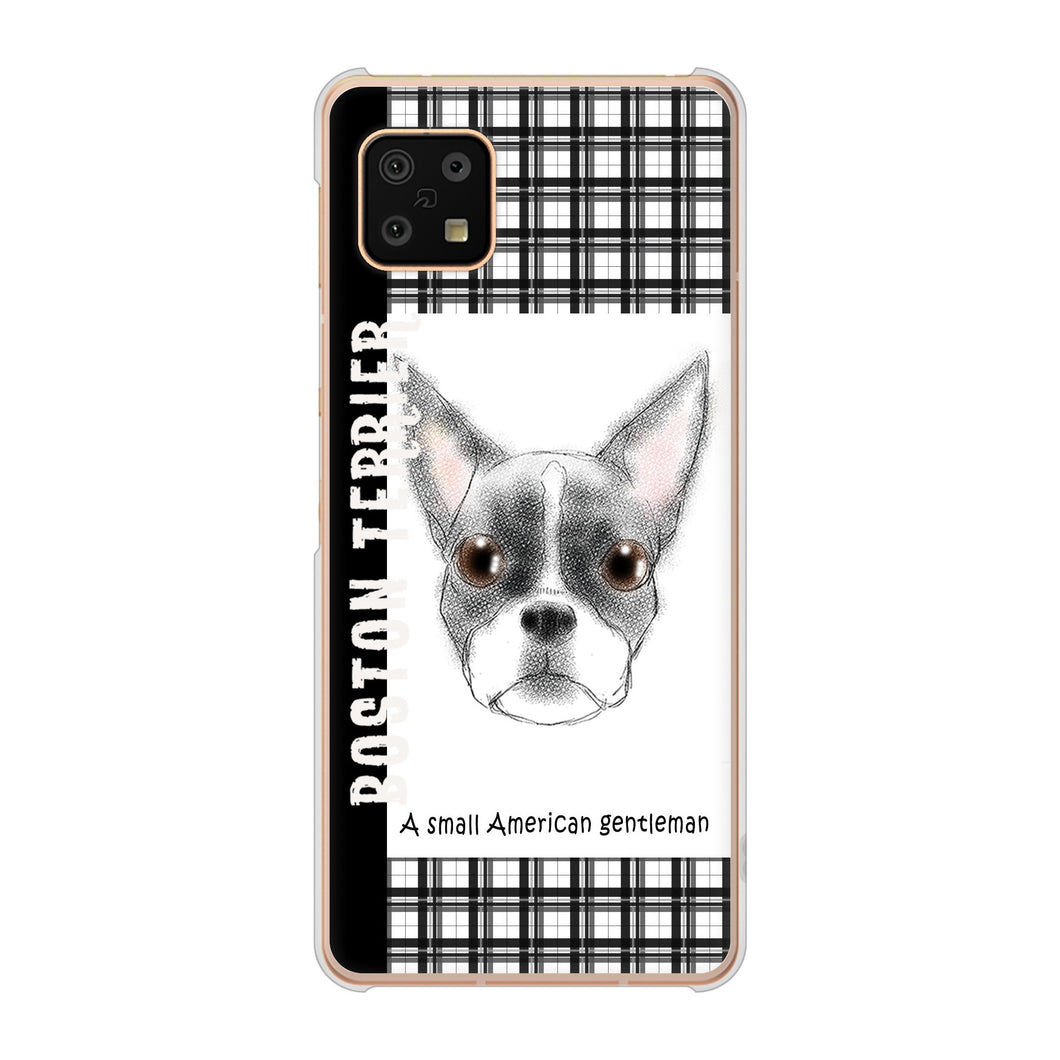 AQUOS sense6 SH-54B docomo 高画質仕上げ 背面印刷 ハードケース ボストンテリア