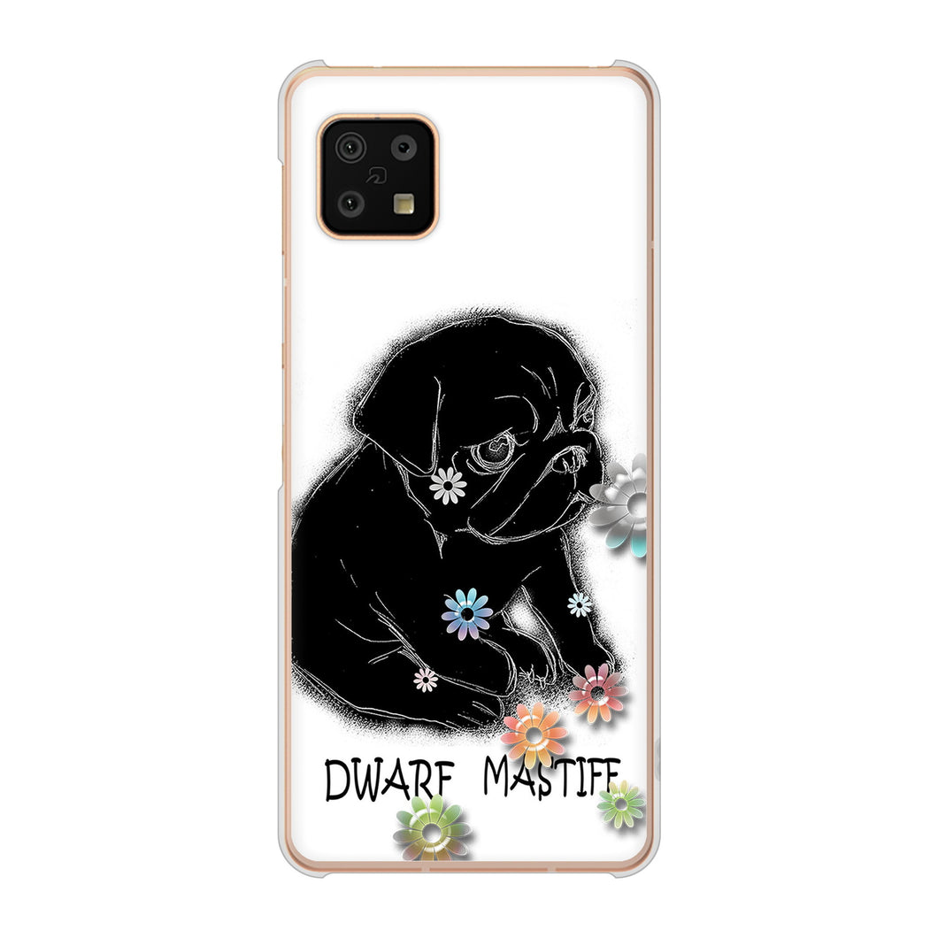 AQUOS sense6 SH-54B docomo 高画質仕上げ 背面印刷 ハードケース パグ