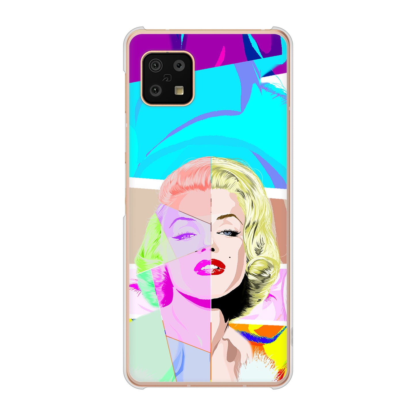 AQUOS sense6 SH-54B docomo 高画質仕上げ 背面印刷 ハードケース マリリンモンローデザイン