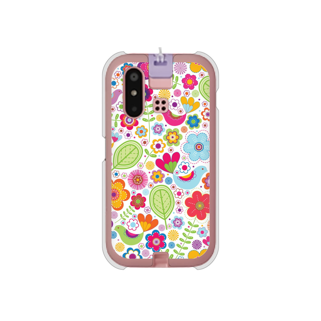 mamorino6 SHF35 au 高画質仕上げ 背面印刷 ハードケース【477 幸せな絵】