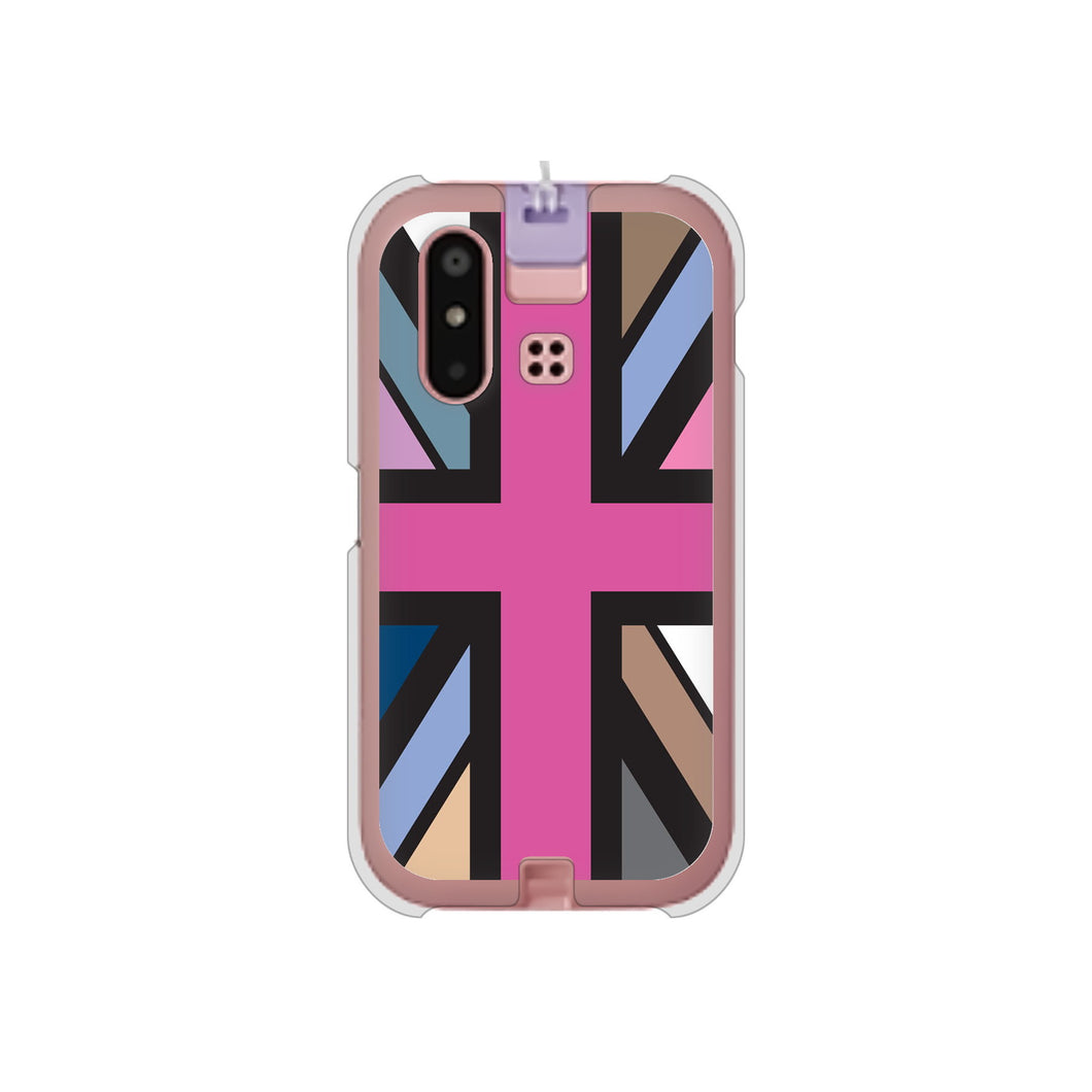 mamorino6 SHF35 au 高画質仕上げ 背面印刷 ハードケース【507 ユニオンジャック デスカラー】