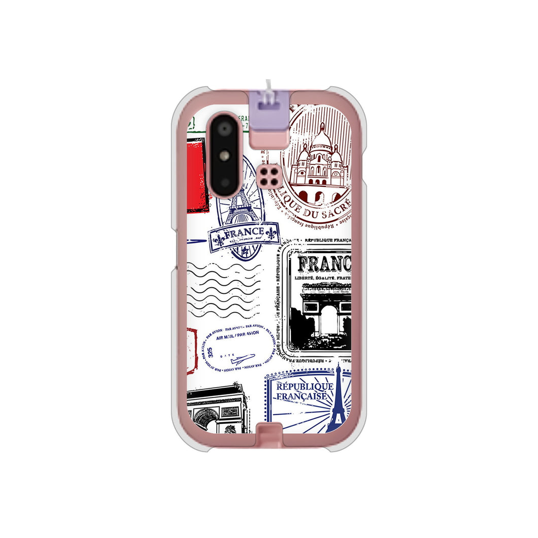 mamorino6 SHF35 au 高画質仕上げ 背面印刷 ハードケース【592 FRANCE】