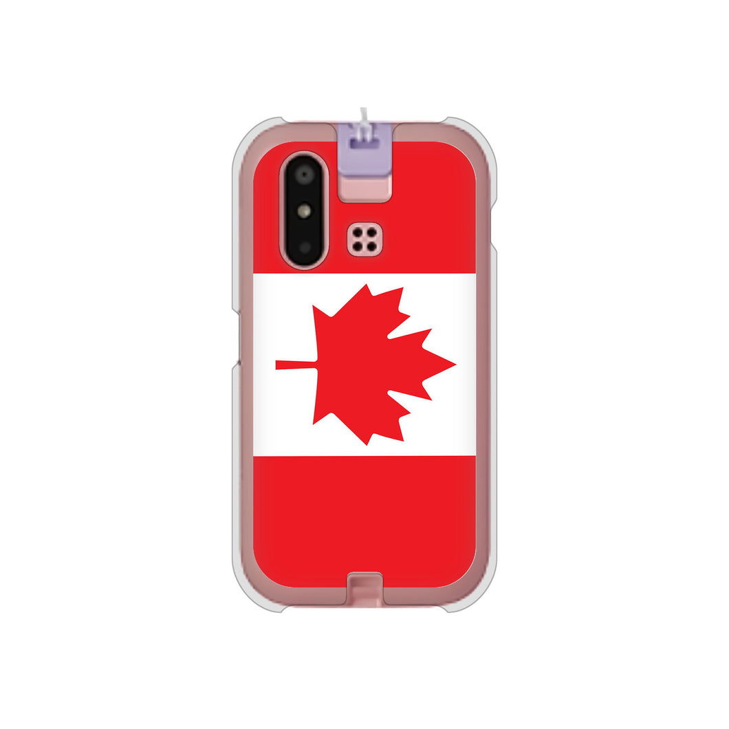 mamorino6 SHF35 au 高画質仕上げ 背面印刷 ハードケース【669 カナダ】