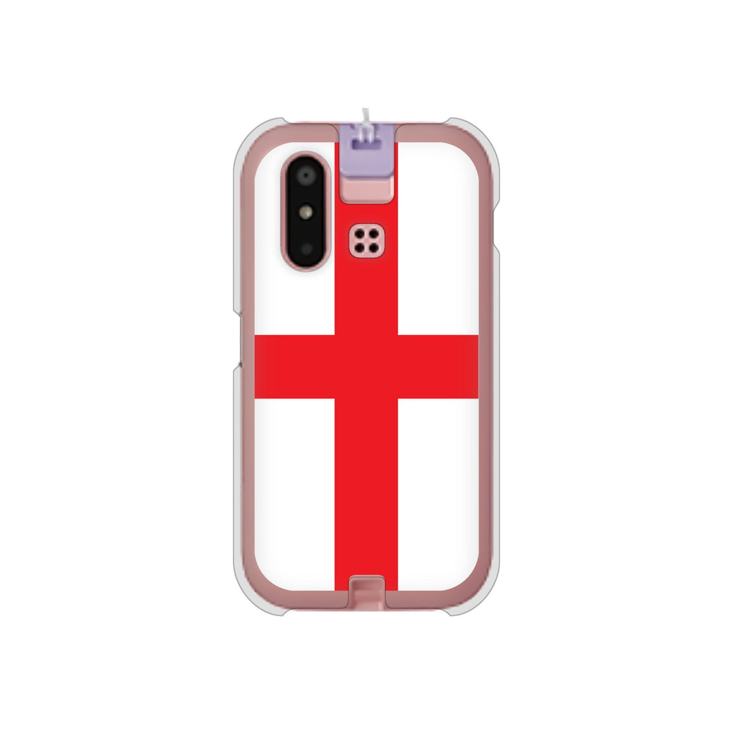 mamorino6 SHF35 au 高画質仕上げ 背面印刷 ハードケース【677 イングランド】