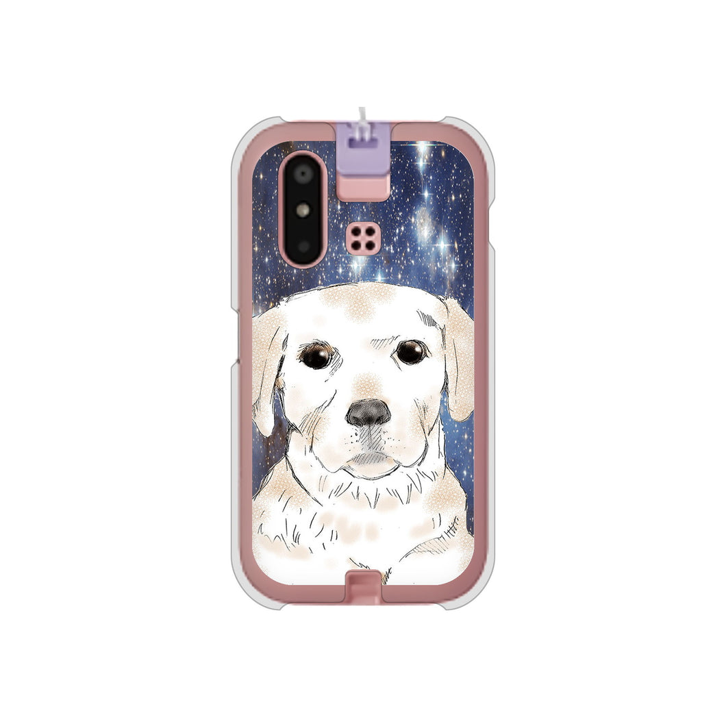 mamorino6 SHF35 au 高画質仕上げ 背面印刷 ハードケース【YD820 ラブラドールレトリバー01】