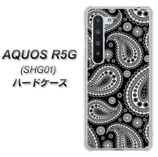 au アクオス R5G SHG01 高画質仕上げ 背面印刷 ハードケース【421 ベイズリー】