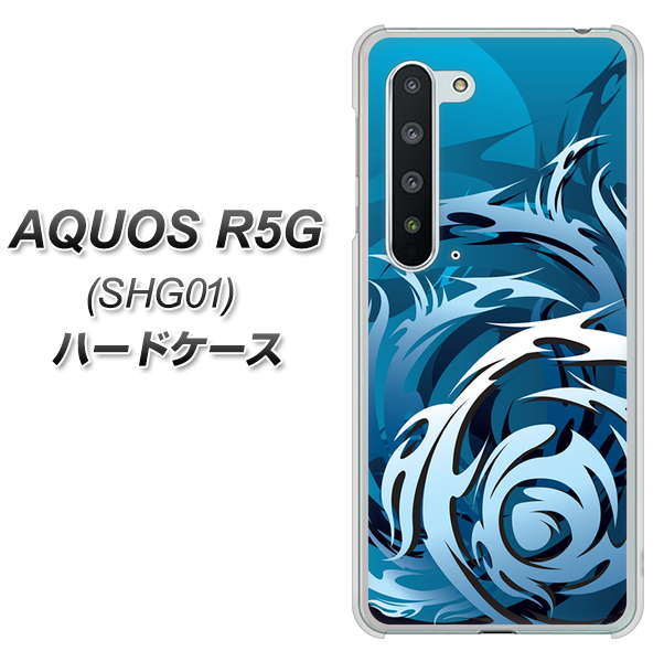 au アクオス R5G SHG01 高画質仕上げ 背面印刷 ハードケース【731 ドラゴンサークル】