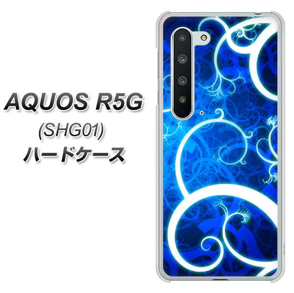au アクオス R5G SHG01 高画質仕上げ 背面印刷 ハードケース【EK850 神秘の草】