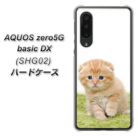 au アクオスゼロ5G basic DX SHG02 高画質仕上げ 背面印刷 ハードケース【VA802 ネコこっそり】