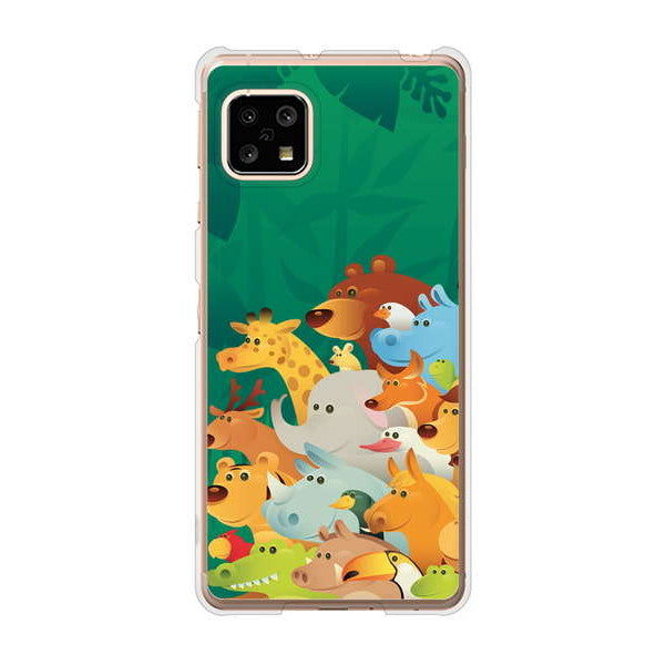 AQUOS sense5G SHG03 au 高画質仕上げ 背面印刷 ハードケース 【370 全員集合】