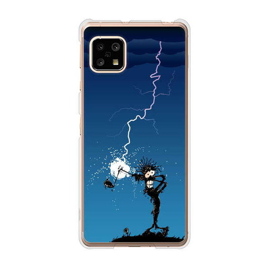 AQUOS sense5G SHG03 au 高画質仕上げ 背面印刷 ハードケース 【417 ゴルファーの苦難】