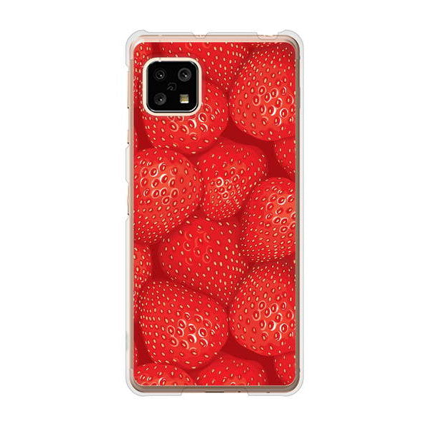 AQUOS sense5G SHG03 au 高画質仕上げ 背面印刷 ハードケース スイーツ