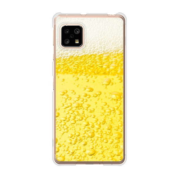 AQUOS sense5G SHG03 au 高画質仕上げ 背面印刷 ハードケース 生ビール