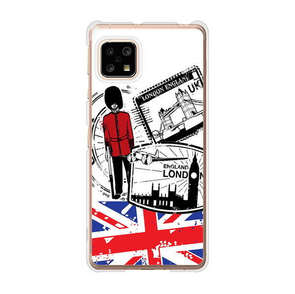 AQUOS sense5G SHG03 au 高画質仕上げ 背面印刷 ハードケース イギリスの風景