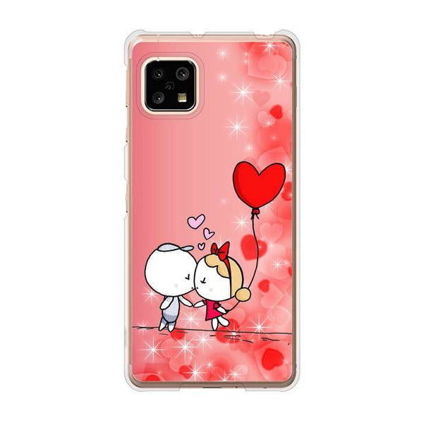 AQUOS sense5G SHG03 au 高画質仕上げ 背面印刷 ハードケース カップル