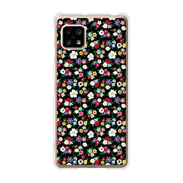 AQUOS sense5G SHG03 au 高画質仕上げ 背面印刷 ハードケース リバティプリント