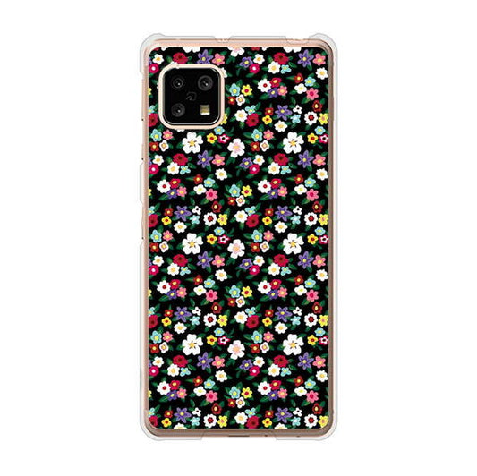 AQUOS sense5G SHG03 au 高画質仕上げ 背面印刷 ハードケース リバティプリント