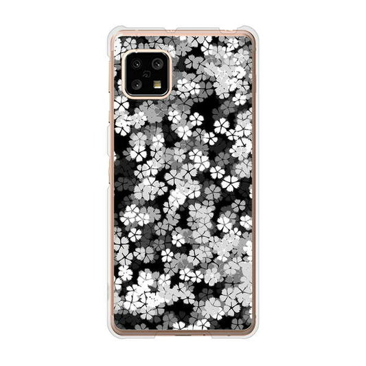 AQUOS sense5G SHG03 au 高画質仕上げ 背面印刷 ハードケース 【1332 夜桜】