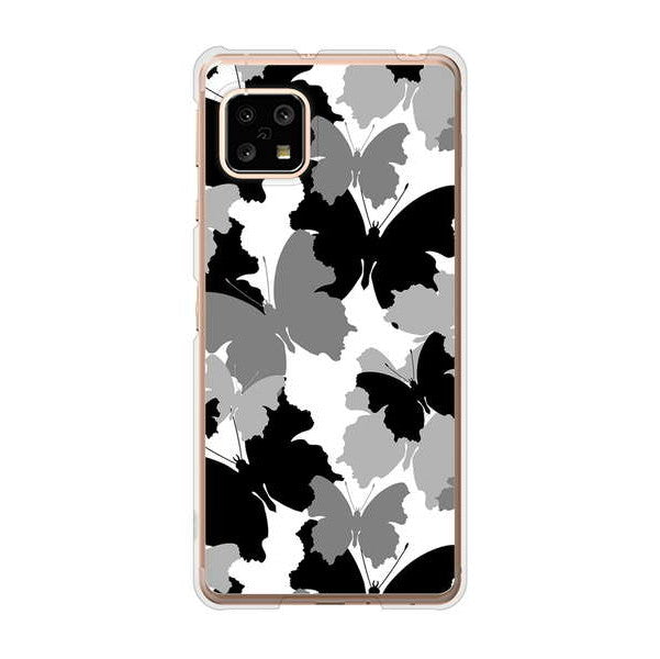 AQUOS sense5G SHG03 au 高画質仕上げ 背面印刷 ハードケース 【1336 夜の蝶】