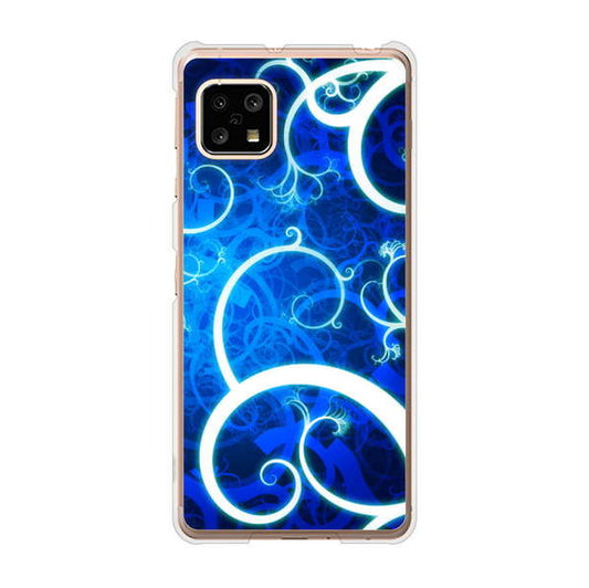 AQUOS sense5G SHG03 au 高画質仕上げ 背面印刷 ハードケース 【EK850 神秘の草】