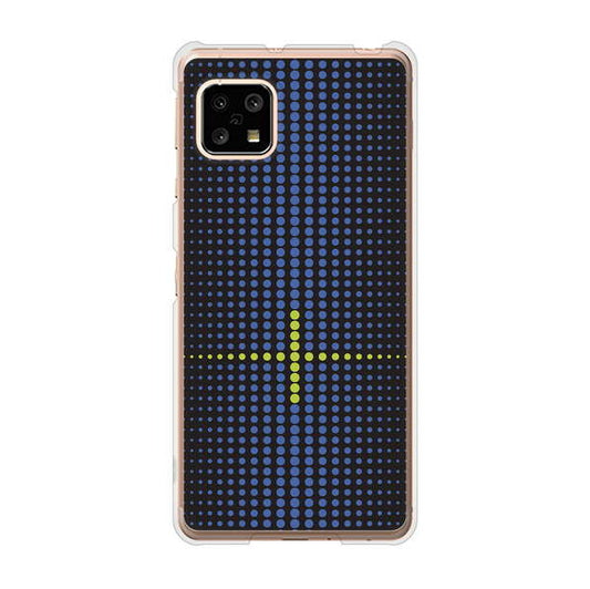 AQUOS sense5G SHG03 au 高画質仕上げ 背面印刷 ハードケース 【IB907 グラデーションドット】