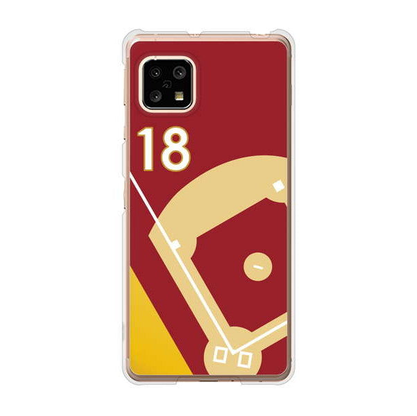 AQUOS sense5G SHG03 au 高画質仕上げ 背面印刷 ハードケース baseball